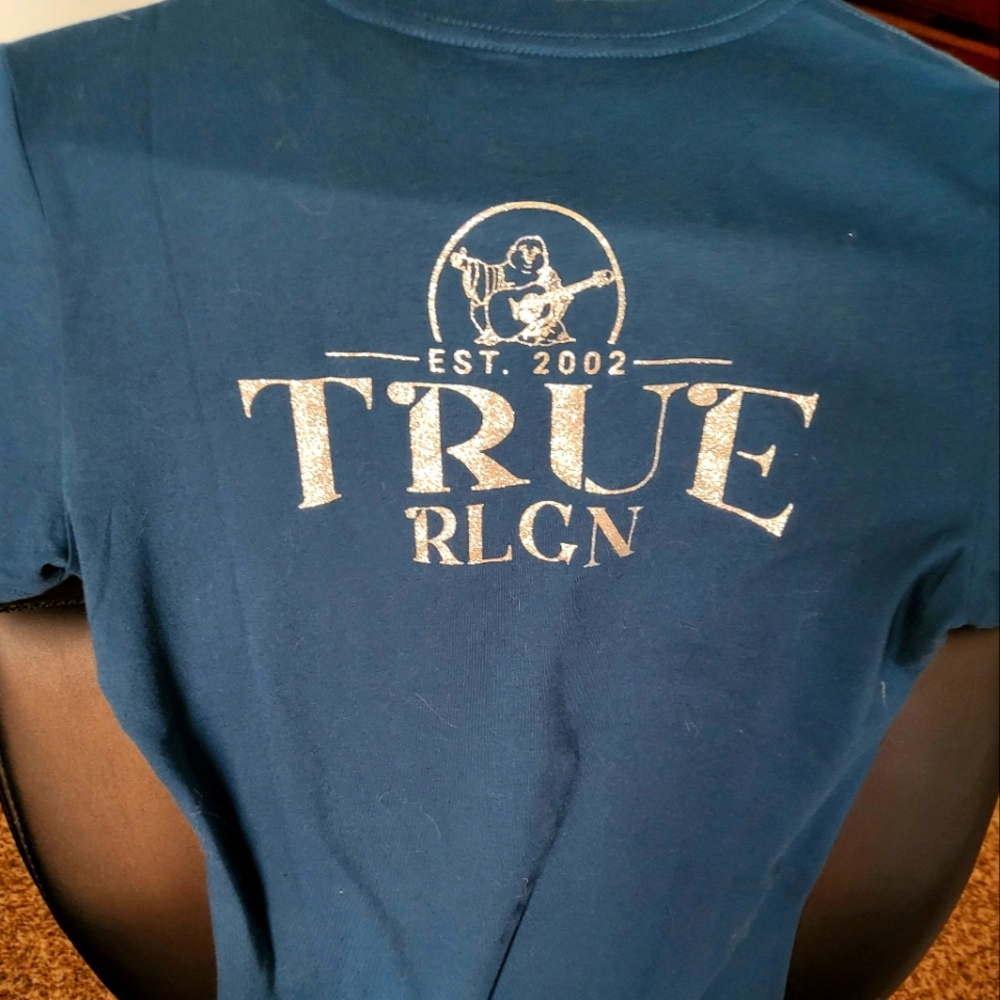 True Religion Blue Graphic T-Shirt
